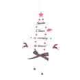 thumbnail image 1 of Yuarrent Árbol de Navidad colgante pieza pared ventana puerta Navidad colgante decoración al aire libre vacaciones decoración artesanía atmósferas Kits de decoración para fiestas Rojo Yuarrent HA069344-02, 1 of 6