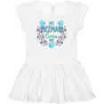 thumbnail image 3 of Inktastic My Meemaw Loves Me with Flowers and Hearts Girls Baby Dress, 3 of 5
