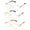 Gold Brown, variant on Mens Womens Clear Lens Fashion Glasses Square Frame Eyewear J7088 CL SBK