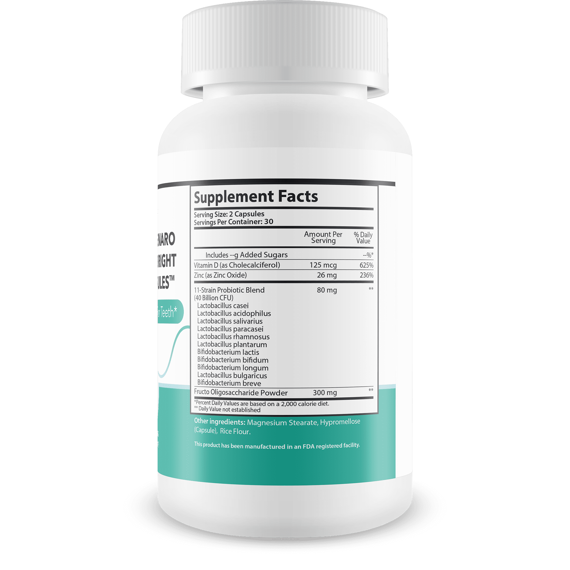 Probiotics Bright Teeth Capsules - Our Best Dental Probiotics White Teeth Support - Dental Probiotics Bright Whitening Teeth Mousse Alternative Capsules - Probiotics for Teeth Probiotic Mouth