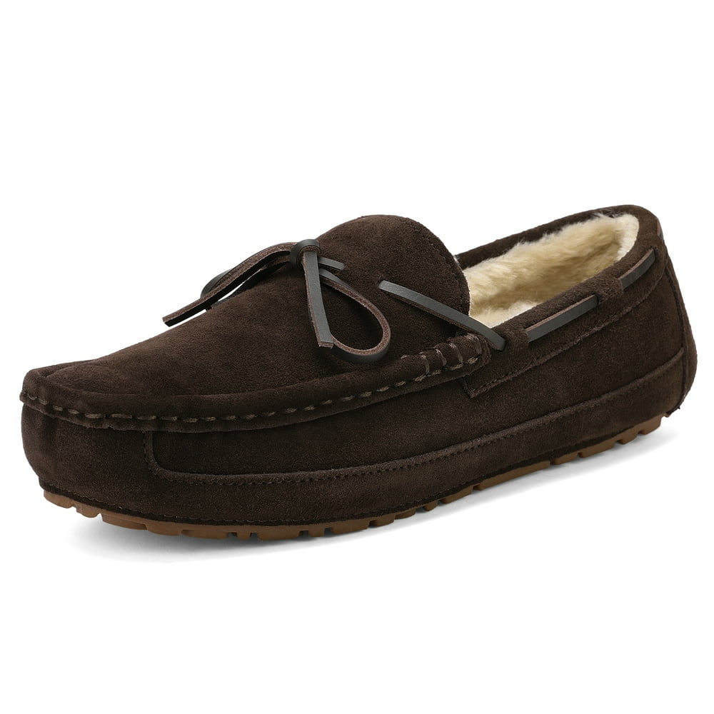 mens moccasin slippers size 14 wide