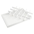 thumbnail image 4 of Unique Bargains PU Leather Jewelry Organizer Trays with Removable Dividers for Drawers White-24 Grid Tray, 4 of 7