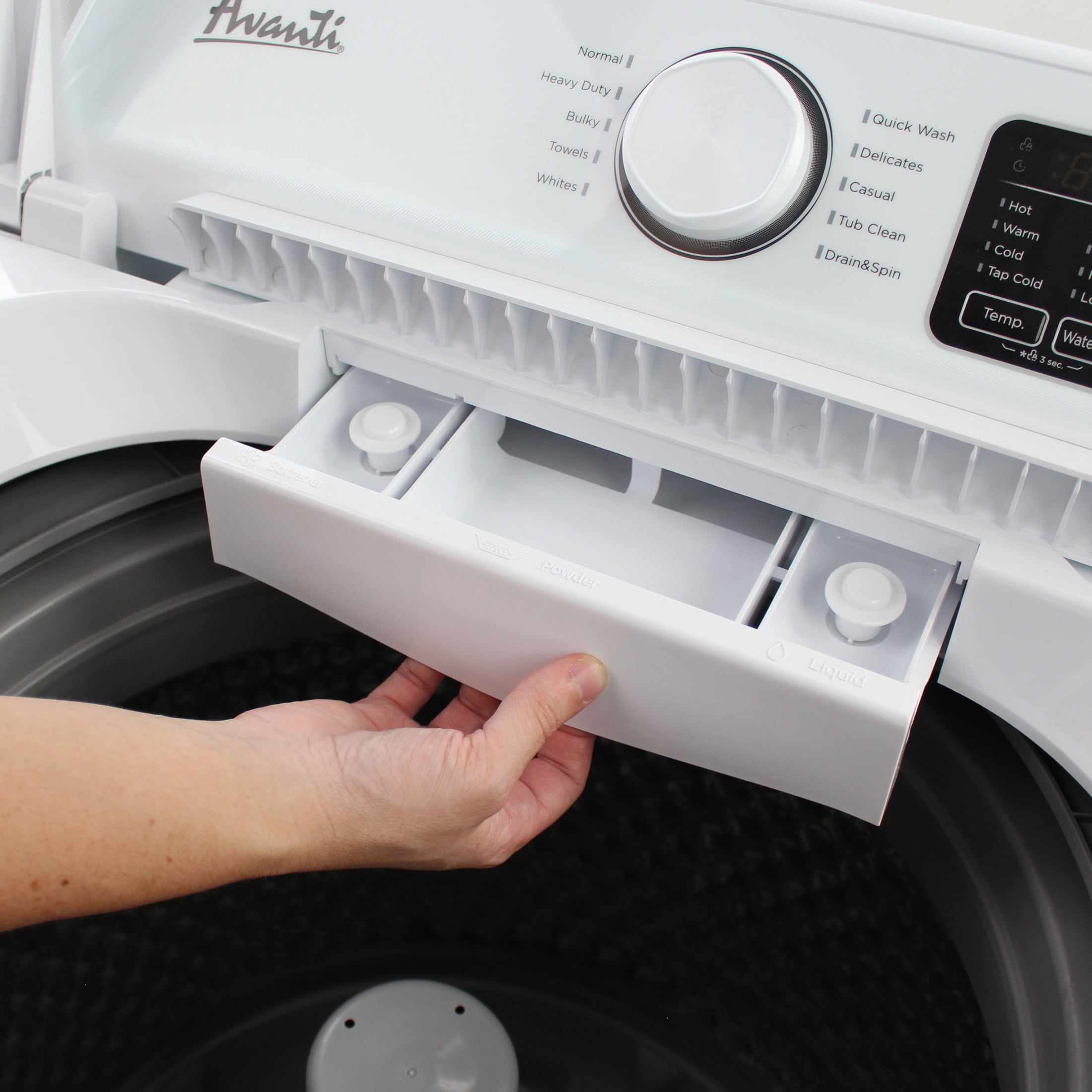 Avanti Top Load Washer, 4.1 cu. ft. Capacity, in White (SLTW41D0W)