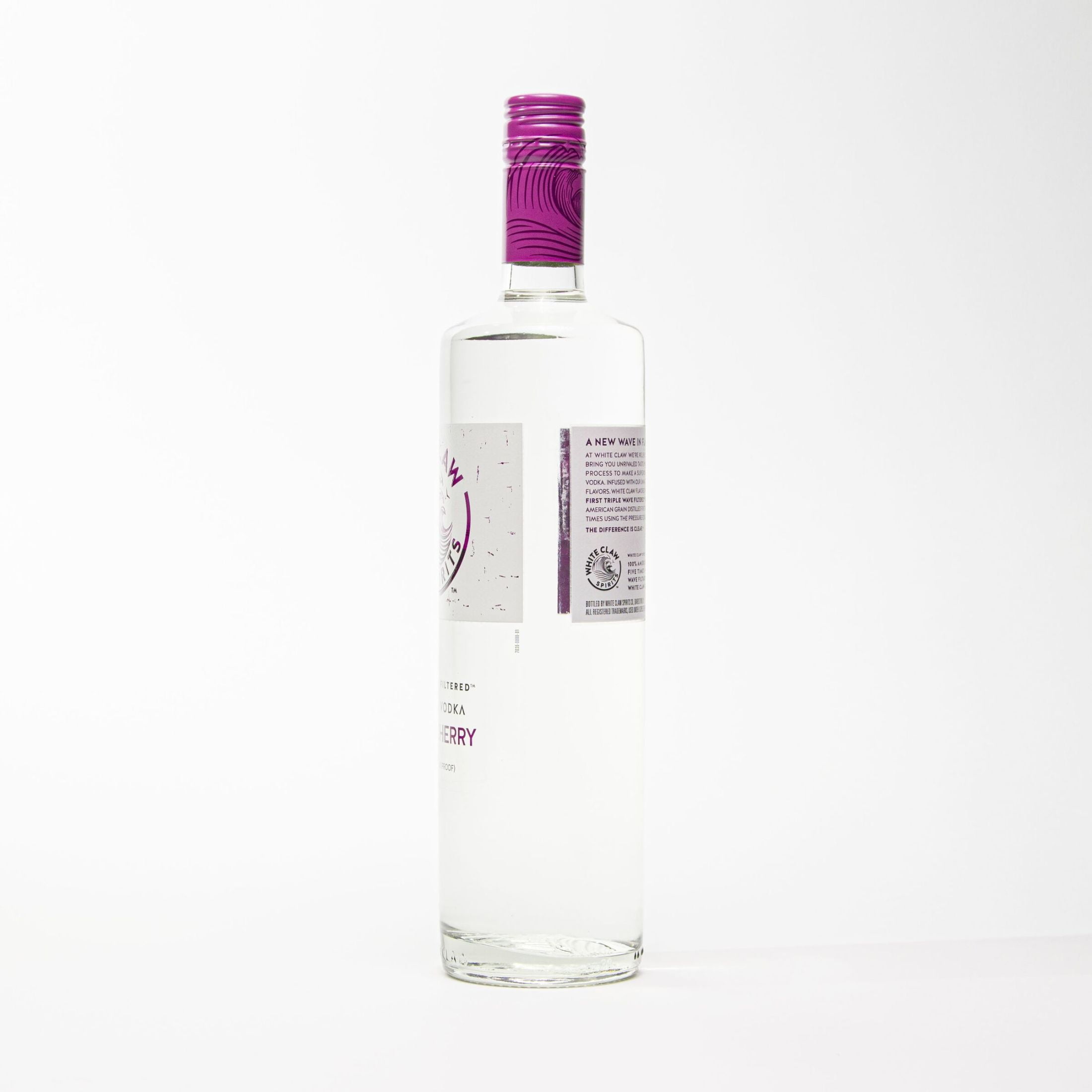 White Claw Spirits Black Cherry Flavored Vodka, 750mL Bottle, 30