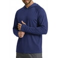thumbnail image 4 of COOFANDY Mens Sun Protection Shirts UPF 50+ Long Sleeve Fishing Hiking Rash Guard Shirts Summer Sunproof Thin Hoodies, 4 of 6