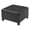 Black, variant on GZXS PU Leather Upholstered Storage Ottoman, 30.25" Flip-Top Square Ottoman Bench with Safety Hinge, Classic Button Tufted Design, Water-Resistant, 300 lbs Load Capacity, Light Brown