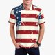 thumbnail image 1 of Fotbe Vintage American Flag Camiseta Polo de Golf para Hombre con Estampado – Camisa Deportiva Transpirable con Cuello Abotonado-Small, 1 of 6