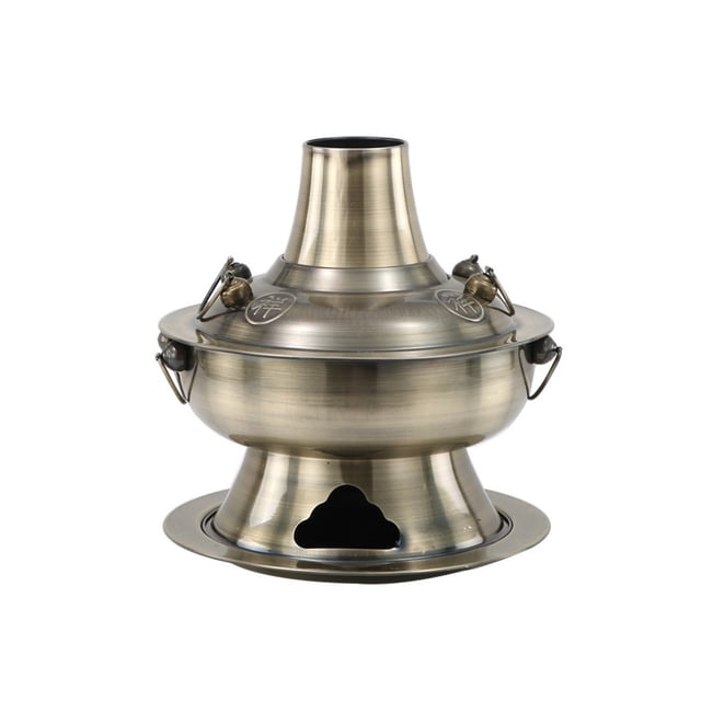 Thickened Stainless Steel Charcoal Chinese Copper Hot Pot Old Beijing Style Hot Pot Chinese Pot Cookware Cookware Set