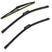3 wipers Factory for 2015-2017 Lexus NX200t 2018-2021 Lexus NX300  2015-2021 Lexus NX300h Original Equipment Replacement Front and Rear Windshield Wiper Blade  26"/16"/12" (Set of 3)