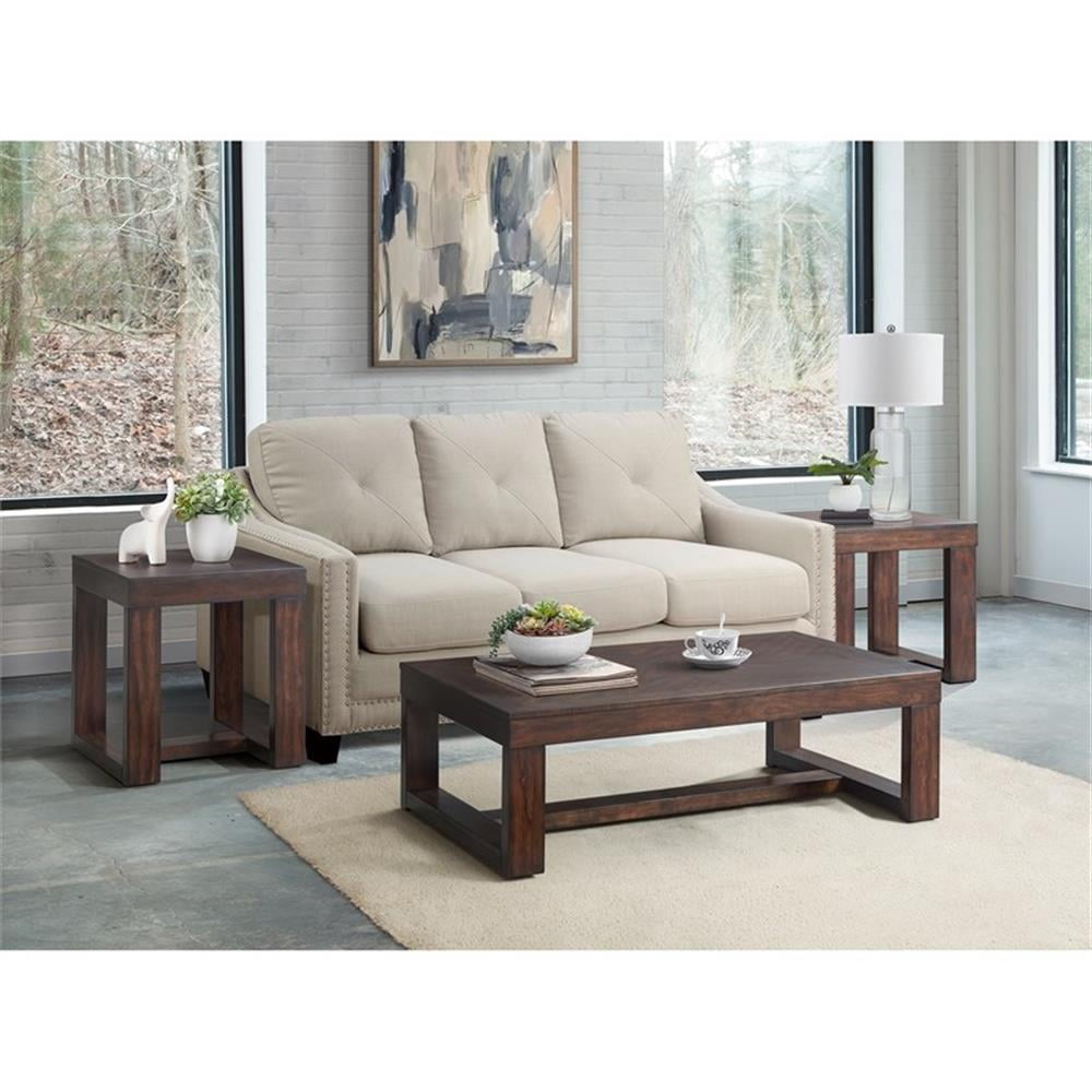 Picket House Furnishings Drew 3PC Occasional Table Set in Cherry