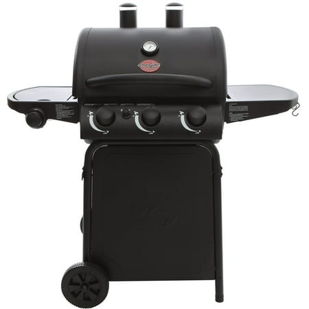 Char-Griller 3 Burner Gas Grill, Black, E3072 (Best Three Burner Gas Grill)