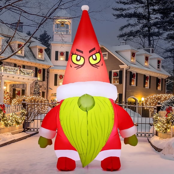 Gnomos inflables navideños GOOSH de 1,8 m con LED para decoración exterior
