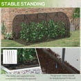 thumbnail image 6 of Outsunny 8 x 4ft Crop Cage with Two Zippered Doors and Storage Bag, Black, 6 of 9