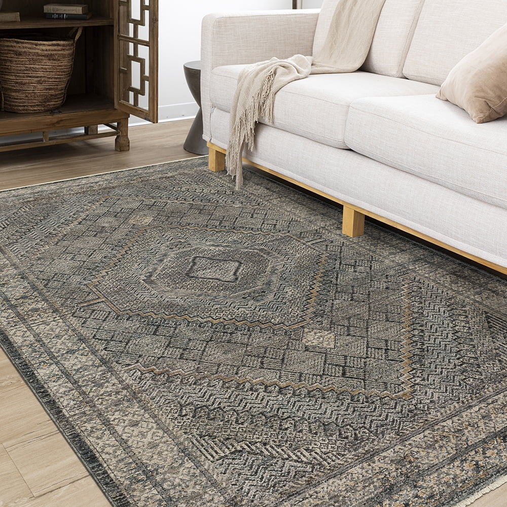 Mohawk Home Briarwood Woven Area Rug, Grey, 5' 3" x 8'