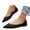 Black, variant on Womens Pointed Toe Black Ballet Flats Comfortable Casual Dress Flats for Women Elegant Memory Foam Flats Shoes with Party Wedding