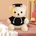 thumbnail image 1 of Oso De Peluche Graduado, Osito De Peluche Académico, Adorable Peluche Con Toga Y Birrete Doctoral, Regalo De Peluche Para Celebrar Logros, Cojín Decorativo, 1 of 8