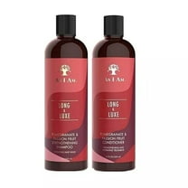 As I Am Long & Luxe Strengthening Shampoo   Conditioner Duo, 12 fl oz Each, with Pomegranate & Passion Fruit, Strengthens and Moisturizes Hair