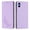 YB04, variant on Floral Embossed PU Leather Wallet Phone Case, Flip Folio Card Holder Shockproof Protective Cell Phone Cover with Kickstand for iPhone X/iPhone Xs Universal-Violet