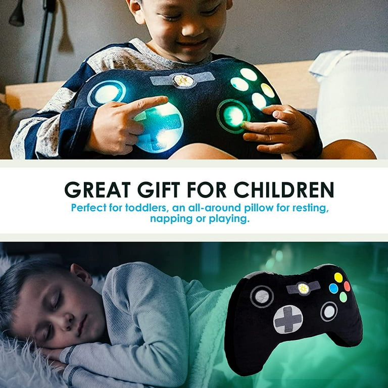 Light Up Pillow for Kids Plush Led Night Light for Boys and Girls