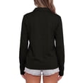 thumbnail image 4 of Polo Shirts for Women Long Sleeve Collared Button Golf Work Cute Summer Tops, XL, 4 of 5