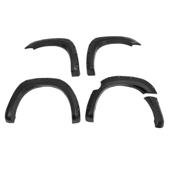 KOJEM Fender Flare Compatible with 2004-2014 Nissan Titan Black Plastic PP