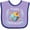 Lavender and Purple, variant on Inktastic Happy Hanukkah Dreidel and Laurels Boys or Girls Baby Bib