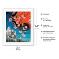 thumbnail image 2 of Tokyo Japan - Red Paper Lantern with Cherry Blossoms - Vintage Travel Poster c.1930s - Fine Art Rolled Canvas Print 16in x 20in, 2 of 4