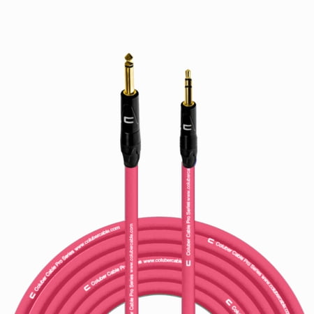 Coluber Cable 1/4" TS Male to 3.5 TRS Male - Pro 3-Pin Microphone Connector