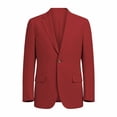 thumbnail image 4 of MaFYtyTPR Men Single Button Blazer Solid Color Long Sleeve Lightweight Casual Coat With Pockets For Business Daily Wear A-Wine XL, 4 of 6