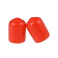 thumbnail image 2 of Uxcell 0.37'' Vinyl Round Caps Cover Screw Thread Protector Rubber Red 100pcs, 2 of 6