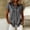 Black, variant on Striped Womens Button Down Shirt Short Sleeve Summer Cotton Linen Blouse Casual Collared Loose Fit Breathable Women Tops