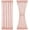 Pink, variant on Grey Sidelight Panels 40 Inches Long Short Linen Texture Semi Sheer French Door Curtains for Entry Front Foyer Privacy Not See Through Natural Gray 24 Inches Long 2 Panels