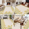 thumbnail image 5 of Area Rug for Living Room, Yellow Daisy Non-Slip Indoor Ex Large Carpet for Bedroom/Dining Room, Spring Summer Rustic Garden Floral Blossom Washable Low-Profile Rectangle Floor Runner Rugs - 8 x 10 Ft, 5 of 7