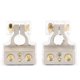 thumbnail image 1 of Par de terminales de batería, conector de abrazaderas de 4 orificios con cubierta protectora, accesorio para automóvil Jadeshay  A, 1 of 8