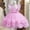 Rose, variante sur DuoJiaJ Robe de Cérémonie en Tulle pour Fille Enfant, Manches Volantées, Dentelle Brodée, Fleurs, Robe, Taille 3-4 Ans