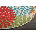 thumbnail image 5 of Nourison Aloha Indoor/Outdoor Green 4' x round Area Rug, (4 Round), 5 of 10