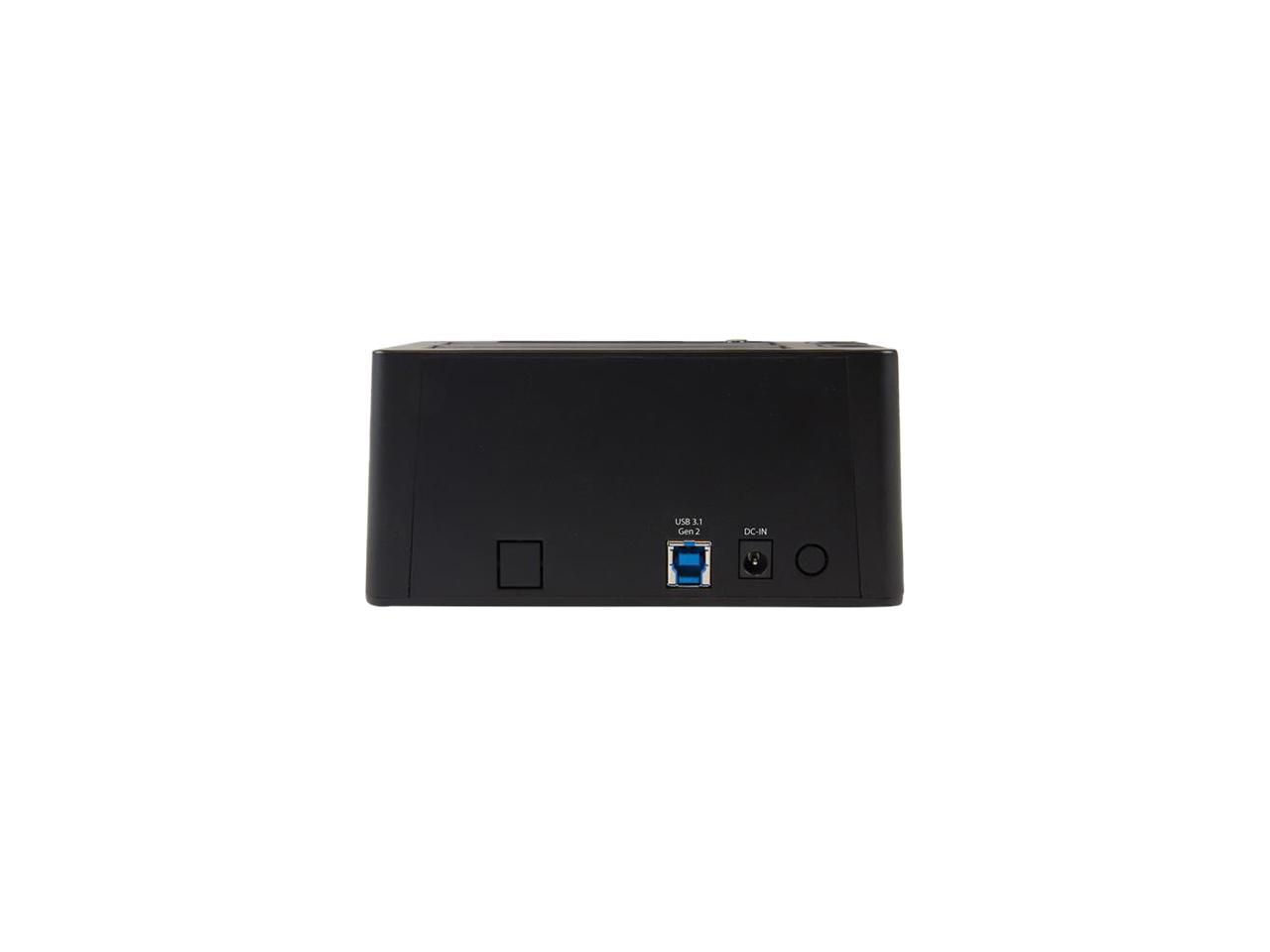 StarTech.com SDOCK2U313 USB 3.1 Gen 2 (10Gbps) Dual-Bay Dock for 2.5"/3.5" SATA SSD/HDDs - Supports SATA I, II, III and UASP - Top-loading - image 2 of 4