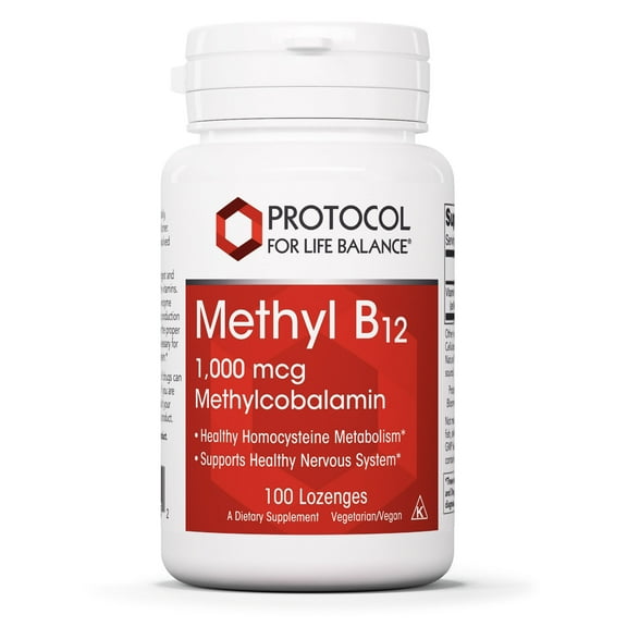 Protocol for Life Balance Methyl B12 1,000 mcg - Vitamin B12 - 100 Lozenges