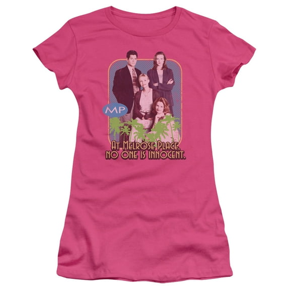 Mp No One Is Innocent Junior Women's Sheer T-Shirt Hot Pink