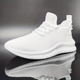 thumbnail image 4 of Mujeres Zapatillas De Malla Transpirable, Zapatos Casuales De Color Sólido Con Cordones Para Exteriores, Zapatos Para Correr Ligeros De Bajo Perfil, 4 of 4
