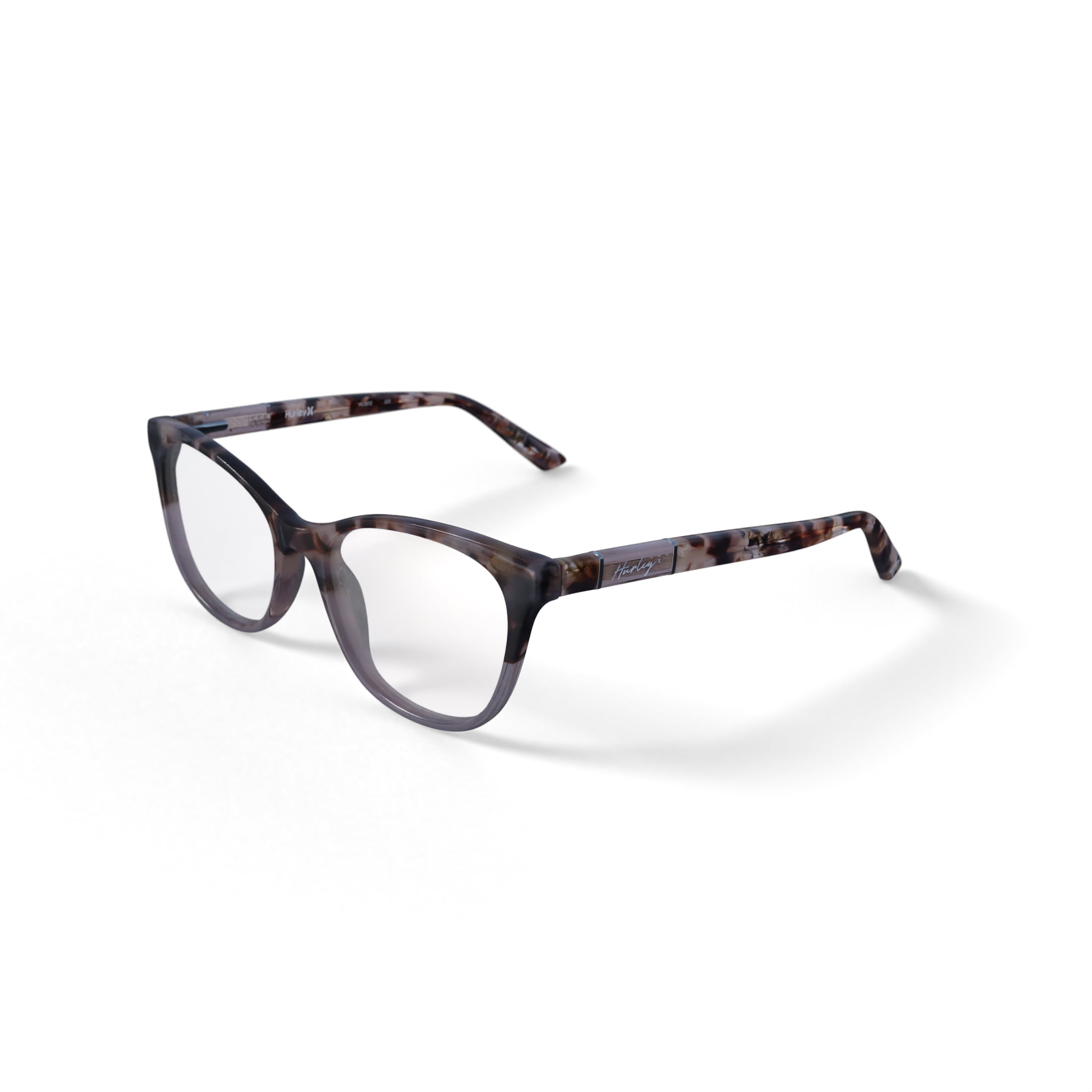 Hurley Womens Kimberly Prescription Eyeglasses with Case, Crystal Nude/Tortoise