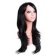 thumbnail image 2 of Pelucas Peluca de cosplay resistente al calor de pelo ondulado largo de 70 cm para mujeres (negro), 2 of 3