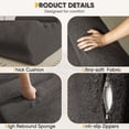 thumbnail image 4 of Furmax Modern Tufted Upholstered Sofa, High-Density Sponge Filled Comfortable Couch, Suitable for Living Room, Bedroom and Apartment, Dark Gray, 4 of 8