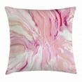 thumbnail image 1 of Marble Throw Pillow Cushion Cover, Watercolor Brushstroke Style Hazy Mixed Colors in Murky Artistic Display, Decorative Square Accent Pillow Case, 20 X 20 Inches, Magenta Coral Cream, by Ambesonne, 1 of 2