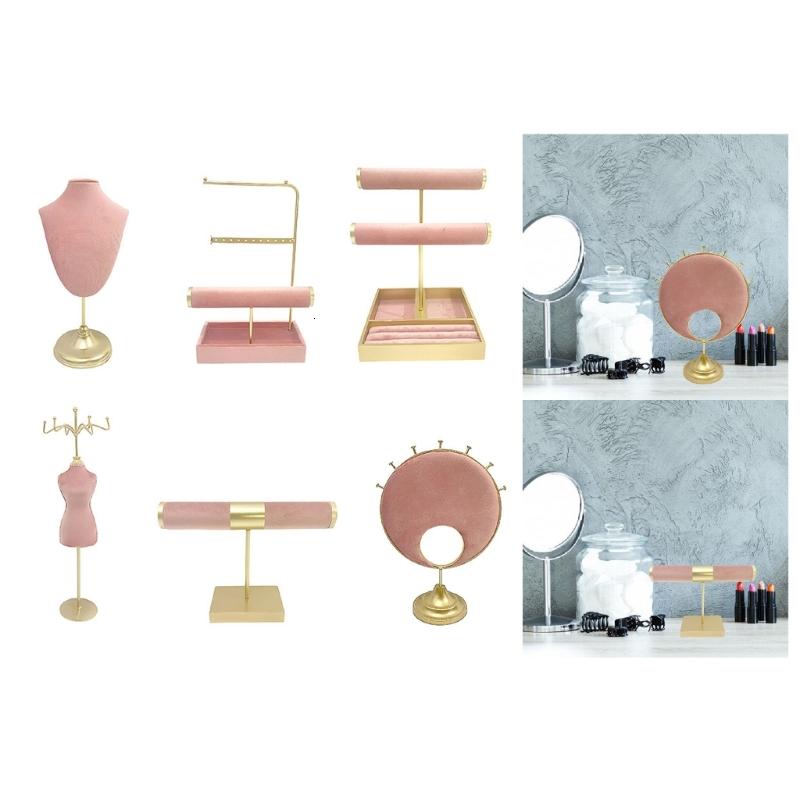 WINDLAND Space Efficient Jewelry Organizers Stand Compact Jewelry Showcase Stand Rack for Efficient Organization in Homes Stores