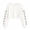 #080-White, variant on Craaazy Casual Women's Floral Print Crop Top Crew Neck Long Sleeve Cropped Sweatshirt for Spring and Summer Gifts