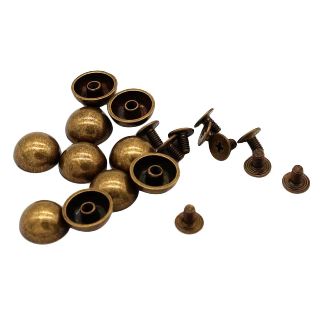 20pcs Leather Rivets for Screwing, Shape Rivets, Decorative Rivets