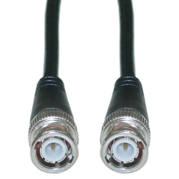 Bnc Rg58 - Au Coaxial Cable, Black, Bnc Male, Copper Stranded Center Conductor, 6 Foot