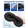 thumbnail image 6 of FSA HSA Eligible 3D Gel Cooling Sleep Mask: Cold Compress eye mask for Migraines, Weighted Blackout Eye Mask with Zero Pressure, Soothing Headache, Long Flights Travel, Nighttime & Stress Relief, 6 of 10