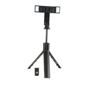 Vivitar Wireless Dual LED Light 36 Inch Extendable Selfie Stick Tripod with Detachable Bluetooth Wireless Remote Control, Black